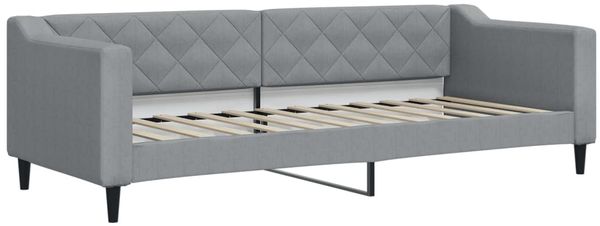 vidaXL Tagesbett Ausziehbar mit Schubladen Hellgrau 80x200 cm Stoff 3197457 Bild 4