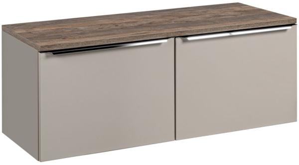 Waschtischunterschrank 2-tlg AKAN 120cm Taupe ohne Waschtisch