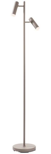 casa NOVA LED Stehlampe Stehleuchte FOX, 2-flammig, H 160 cm, Sandfarben, Anpassung der Farbtemperatur, Dimmfunktion, Memoryfunktion, Extra-Warmweiß, Neutralweiß, Metall, schwenkbare Lampenschirme