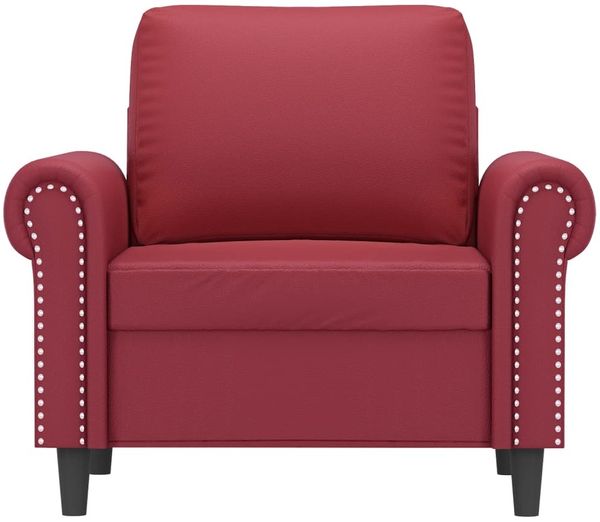 vidaXL Sessel Weinrot 60 cm Kunstleder 359497 Bild 3