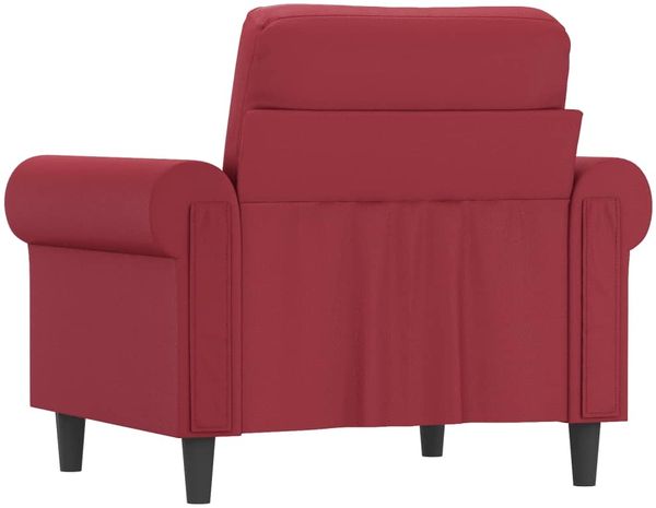 vidaXL Sessel Weinrot 60 cm Kunstleder 359497 Bild 5