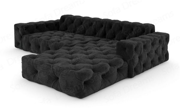 Sofa Dreams Ecksofa Polster Design Sofa Samtstoff Menorca L Form kurz Stoffsofa, Loungesofa