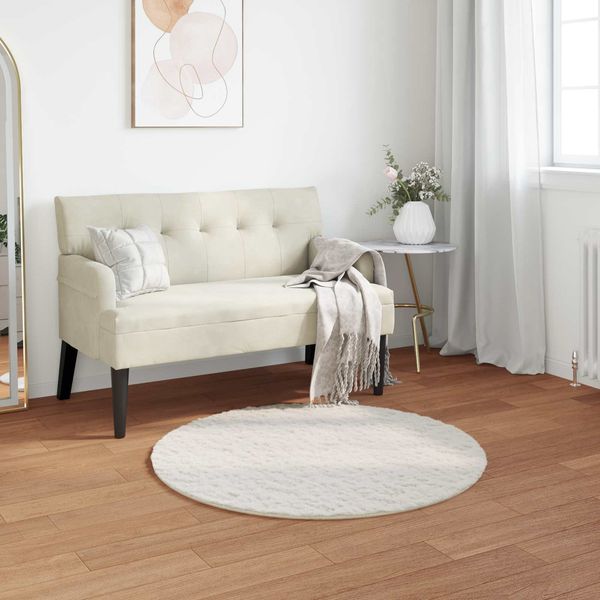 vidaXL Rutschfester Teppich aus Kunstkaninchenfell OLITE Creme 42021669