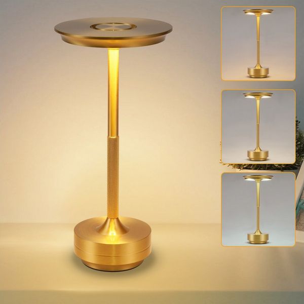 ZMH LED Tischleuchte Kabellos Nachttischlampe Touch Dimmbar Lampe Fensterbank Wohnzimmer, Augenschutz, Einfache Installtion, LED fest integriert, 3000-6500K, mehrere Helligkeitsstufen Akkulampe mit USB-Ladefunktion Kinderzimmer