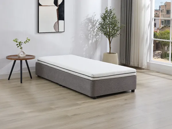 Vente-unique - NASUS Matratze Stoff Weiß - B 80 cm x H 10 cm x L 190 cm