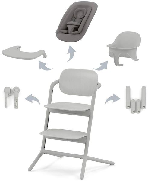 Cybex Lemo 4-in-1 Kinderstuhl Suede Grey Grau