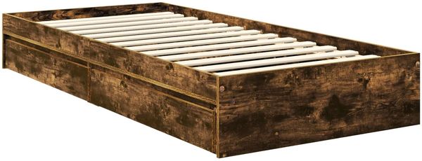 vidaXL Aufbewahrungsbett Geräucherte Eiche 90 x 190 cm Holzwerkstoff 3413142 Bild 6