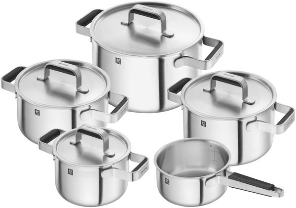 Zwilling Pure Kochgeschirrset 5-tlg. 18/10 Edelstahl silber