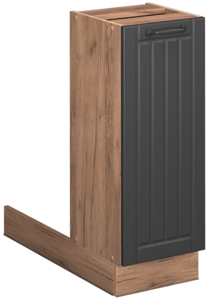 Kücheninsel Fame-Line Dunkelgrau 30 cm ohne Arbeitsplatte Vicco