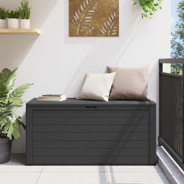 vidaXL Gartenbox Anthrazit 116x44x55 cm 49445