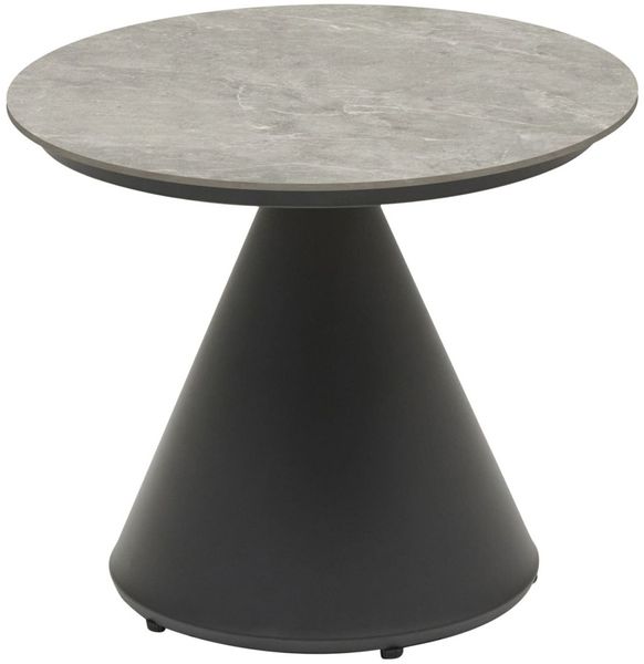 Couchtisch Madison Beistelltisch Gartentisch Ø50x43 cm Rund Betonoptik Keramik