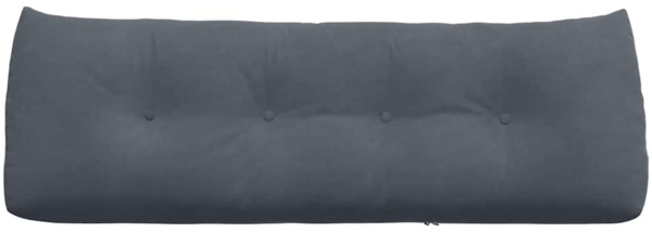 vidaXL Rücken Kissen Dunkelgrau 140 x 24 x 50 cm Samt 42014517 Bild 5