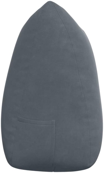 vidaXL Rücken Kissen Dunkelgrau 140 x 24 x 50 cm Samt 42014517 Bild 6