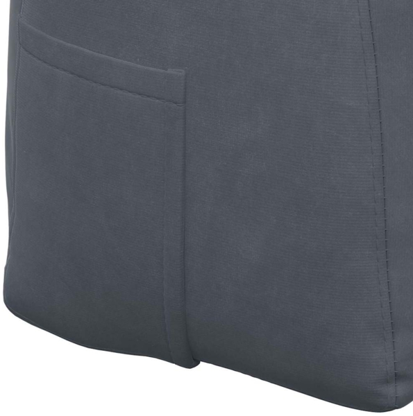 vidaXL Rücken Kissen Dunkelgrau 140 x 24 x 50 cm Samt 42014517 Bild 8