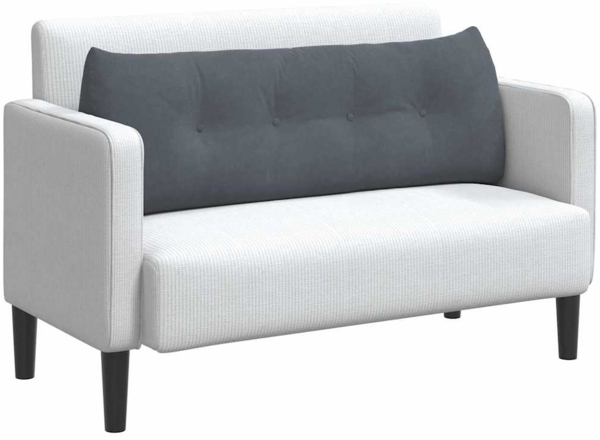 vidaXL Rücken Kissen Dunkelgrau 140 x 24 x 50 cm Samt 42014517 Bild 2