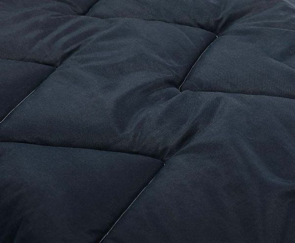 Mikrofaser-Steppdecke in Navyblau für 4 Jahreszeiten, atmungsaktiv & pflegeleicht 140 x 200 cm