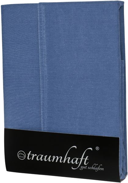 Traumhaft gut schlafen – Stone-Washed-Bettwäsche, 100% Baumwolle, in versch. Farben und Größen, Farbe: Jeans, Größe: 80 x 80 cm, 135 x 200 cm