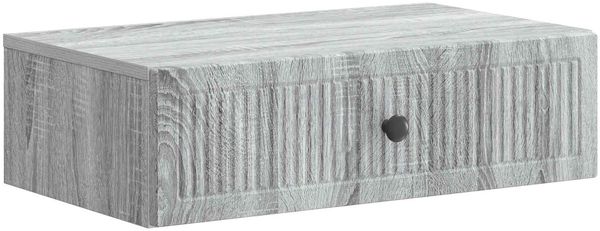 vidaXL Wandmontierter Beistelltisch Graues Sonoma 59 x 34,5 x 17 cm 897981