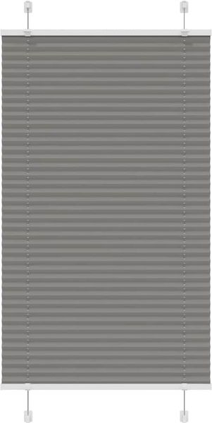 vidaXL Plissee Anthrazit 70x150 cm Stoffbreite 69,4 cm Polyester 4015086