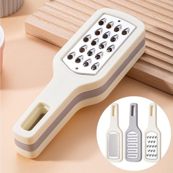 FOUORTUNATE-BEE Gemüsehobel 3in1 Reibe Set Küchenreibe Zester Gemüsereibe Edelstahl Set, Für Käse Gemüse Zitrus Schokolade Knoblauch Küche multifunktional