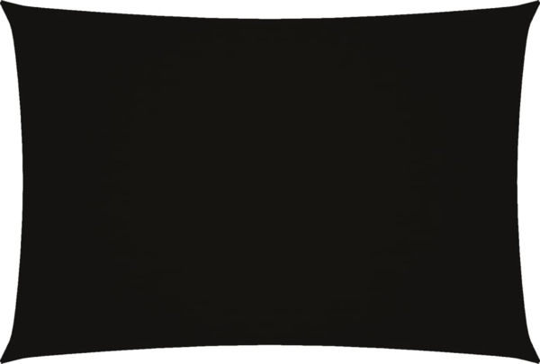 vidaXL Sonnensegel Oxford-Gewebe Rechteckig 3x5 m Schwarz 135762