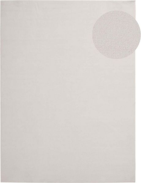 TaraCarpet Teppich Kurzflor-Teppich Madrid Uni, rechteckig, Höhe: 9 mm, Wohnzimmer, Schlafzimmer, Esszimmer, Madrid New creme 60x120
