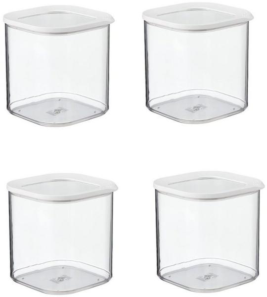Mepal | Modula Set – 4-teilig | Vorratsdosen 2750 ml | Weiß | hygienisch & stapelbar | perfekte Aufbewahrung für Küche & Speisekammer | langlebig & spülmaschinenfest Bild 1