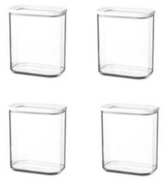 Mepal | Modula Set – 4-teilig | Vorratsdosen 2750 ml | Weiß | hygienisch & stapelbar | perfekte Aufbewahrung für Küche & Speisekammer | langlebig & spülmaschinenfest Bild 6