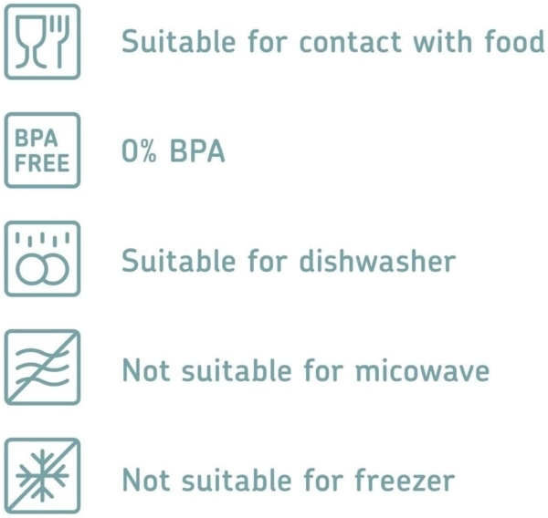 Mepal | Modula Set – 4-teilig | Vorratsdosen 2750 ml | Weiß | hygienisch & stapelbar | perfekte Aufbewahrung für Küche & Speisekammer | langlebig & spülmaschinenfest Bild 2