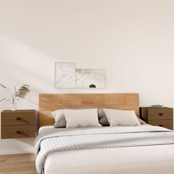 vidaXL Wand-Nachttische 2 Stk. Honigbraun 50x36x40 cm 820983