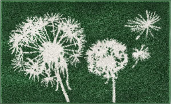 Grund Badematte Pusteblume, Badvorleger, Badezimmer Teppich, sehr weich, Höhe 20 mm, rutschhemmend beschichtet, fußbodenheizungsgeeignet, schnell trocknend, Polyacryl, rechteckig, weiche Haptik, auch als 2-teiliges Set erhältlich, Made in Europe