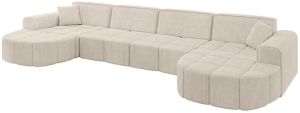 ALTDECOR Wohnlandschaft Livo-U2, Sofa Praktische Bequeme Funktionsecke Couch U-Form Eckcouch, Corner Sofa U-Form Vielseitige Sofa Wohnlandschaft Wohnzimmer