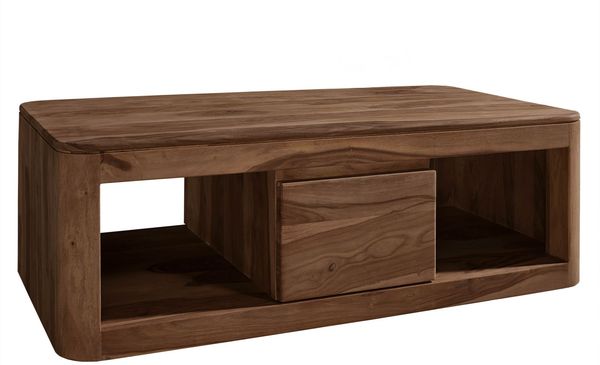 Couchtisch Sheesham 118x65x40 rot-braun gebeizt TORONTO #152