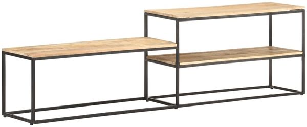 vidaXL TV-Schrank 180x30x50 cm Raues Mangoholz 321620