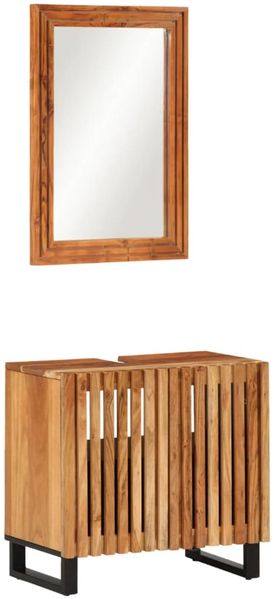 vidaXL 2-tlg. Badmöbel-Set Massivholz Akazie 3217092