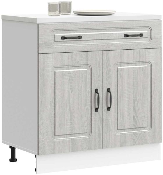 vidaXL Küchenunterschrank Kalmar Grau Sonoma Holzwerkstoff 853503