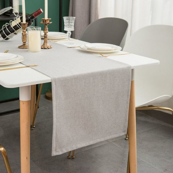 Simurq Tischläufer Modern Outdoor - Indoor Abwaschbar, (Table Runner Tischband, Pflegeleicht & fleckenabweisend Läufer)