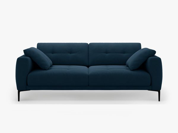 Micadoni Sofa Bemy 3-Sitzer Samt Königsblau