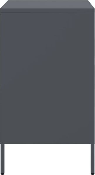 vidaXL Nachttische 2 Stk. Anthrazit 36x39x68 cm Stahl 843071 Bild 7