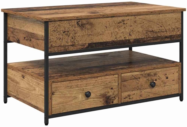 vidaXL Couchtisch mit Schubladen Altholz 85 x 50 x 50 cm Holzwerkstoff 883055
