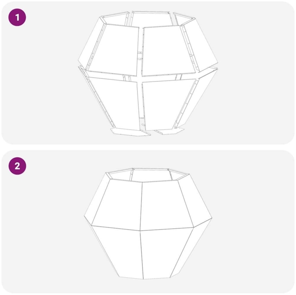 vidaXL Pflanzkübel Rostig 100 x 100 x 80 cm Wetterfeststahl 884036 Bild 8