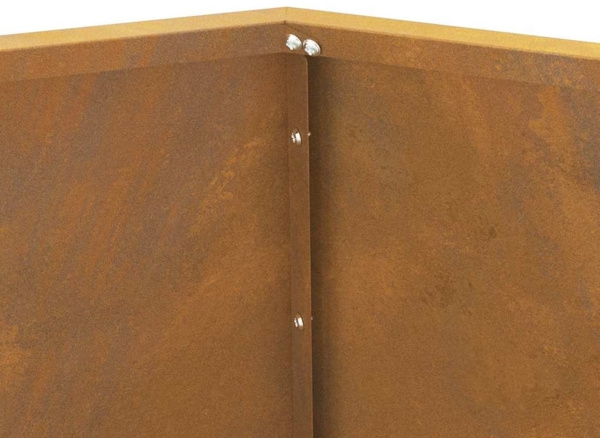 vidaXL Pflanzkübel Rostig 100 x 100 x 80 cm Wetterfeststahl 884036 Bild 7