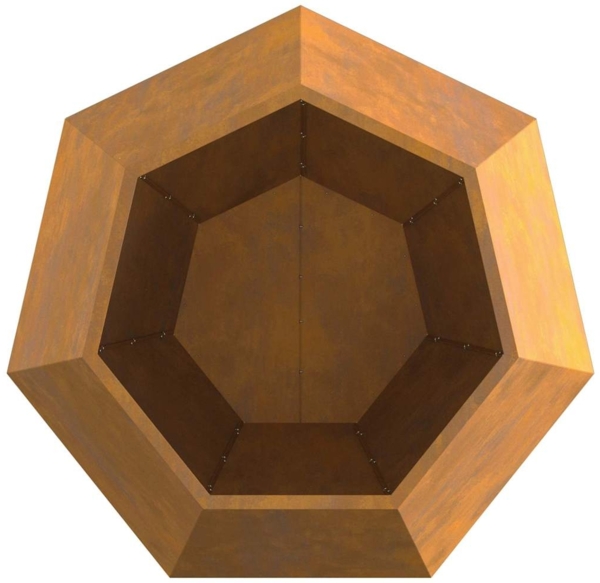 vidaXL Pflanzkübel Rostig 100 x 100 x 80 cm Wetterfeststahl 884036 Bild 6