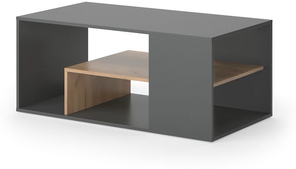 Couchtisch Edgar Anthrazit/Goldkraft Eiche 110 x 59 cm Vicco