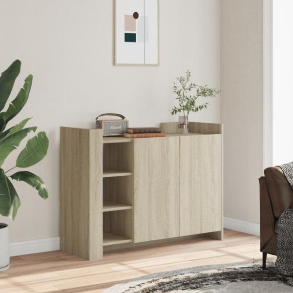 vidaXL Sideboard Sonoma-Eiche 100x35x75 cm Holzwerkstoff 848411