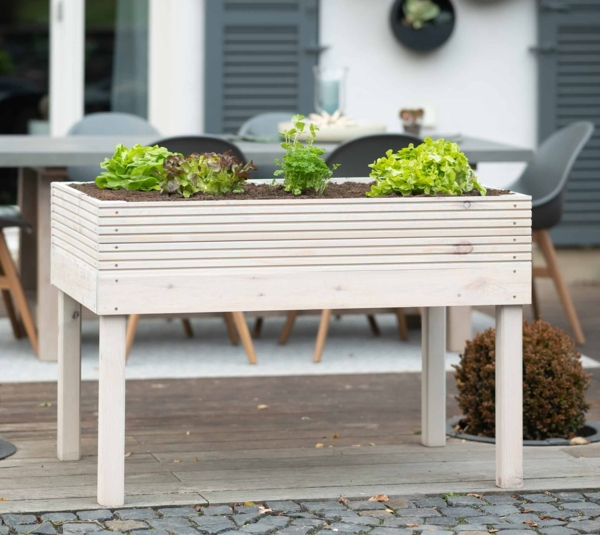 Westmann Holz Hochbeet Frieda | Grau | 119x75x79