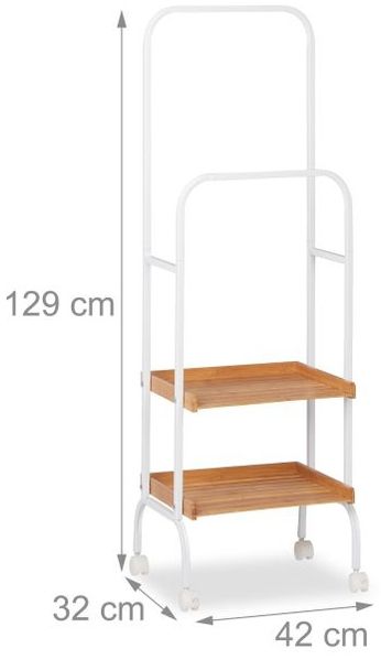 Stummer Diener auf Rollen mit 2 Ablagen 10027499 Bild 4