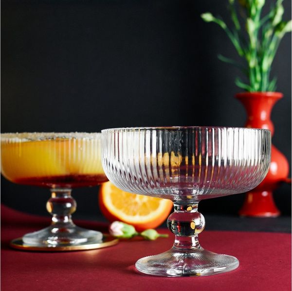 6 Martinigläser Cocktailgläser Eisbecher aus Glas 320ml Dessertschalen