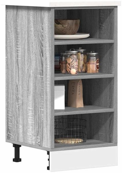 vidaXL Unterschrank Riga Grau Sonoma 40x44,5x81,5 cm Holzwerkstoff 854207