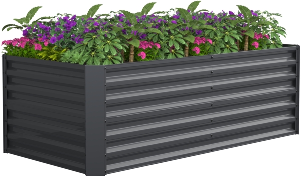 VCM Blumentöpfe Galdo 921101 Schwarz H. 60 x B. 180 x. T. 90 cm